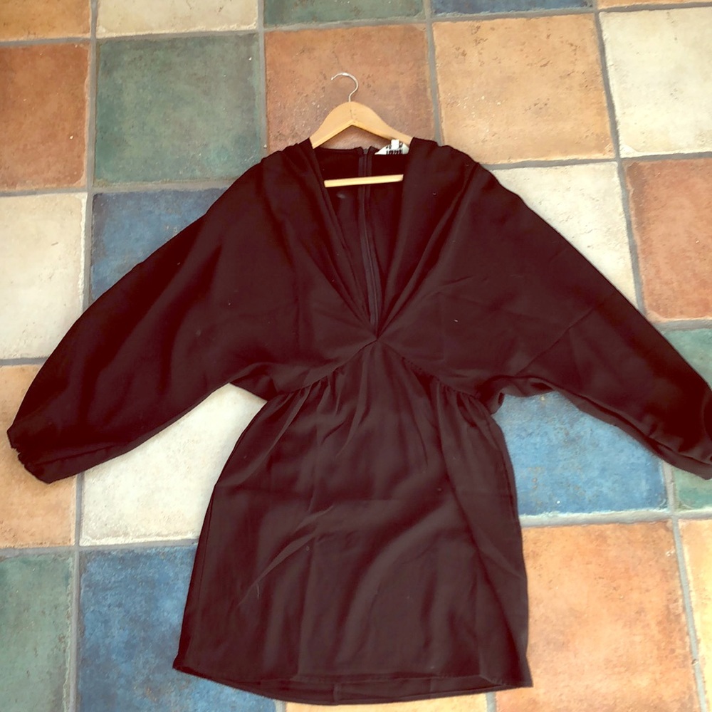 Deep v mini dress